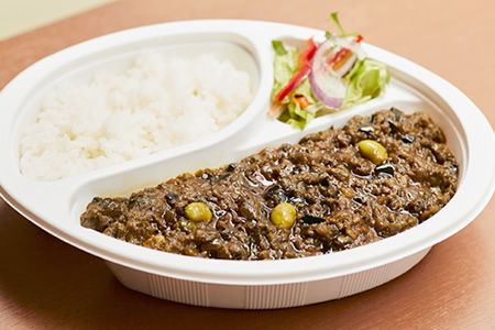 茄子とレンズ豆カレー